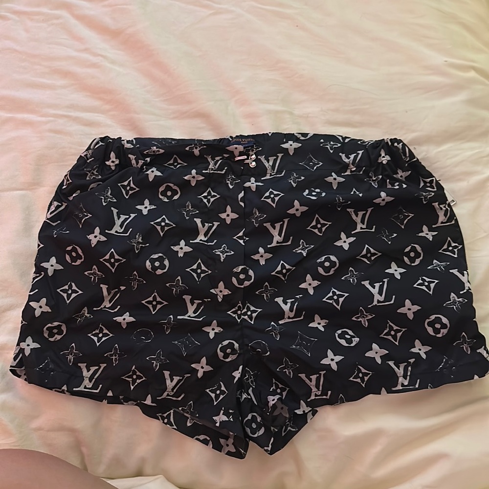 Louis Vuitton logo shorts